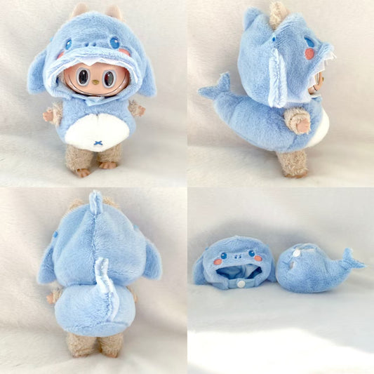 For The Monsters Labubu’s Baby Shark Costume – Hoodie+ Tail Outfit
